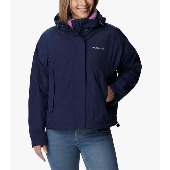 Columbia NWT Laurelwoods Interchange Hooded Jacket - Dark Nocturnal XS - Picture 1 of 8